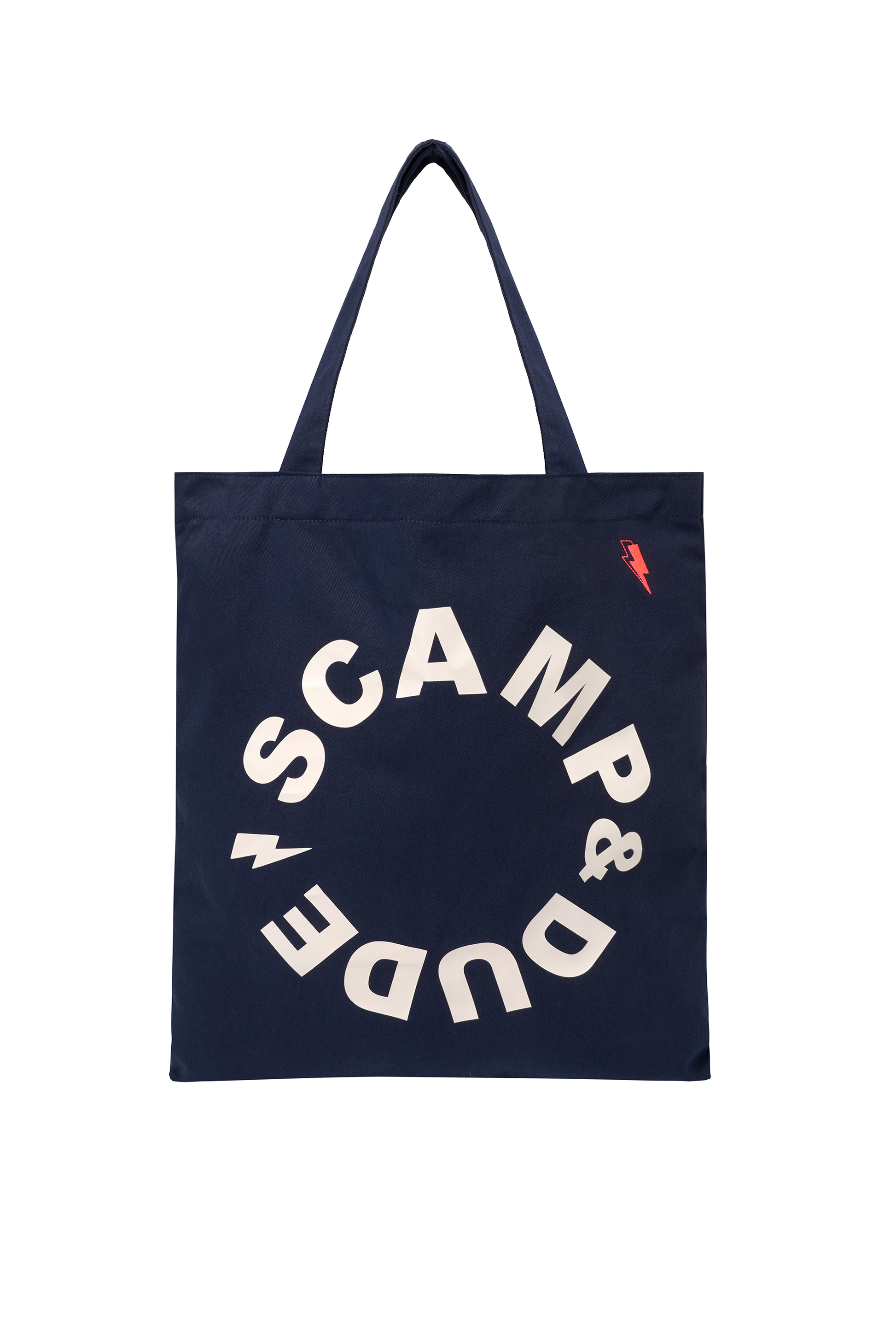 Navy Graphic Logo Tote Bag