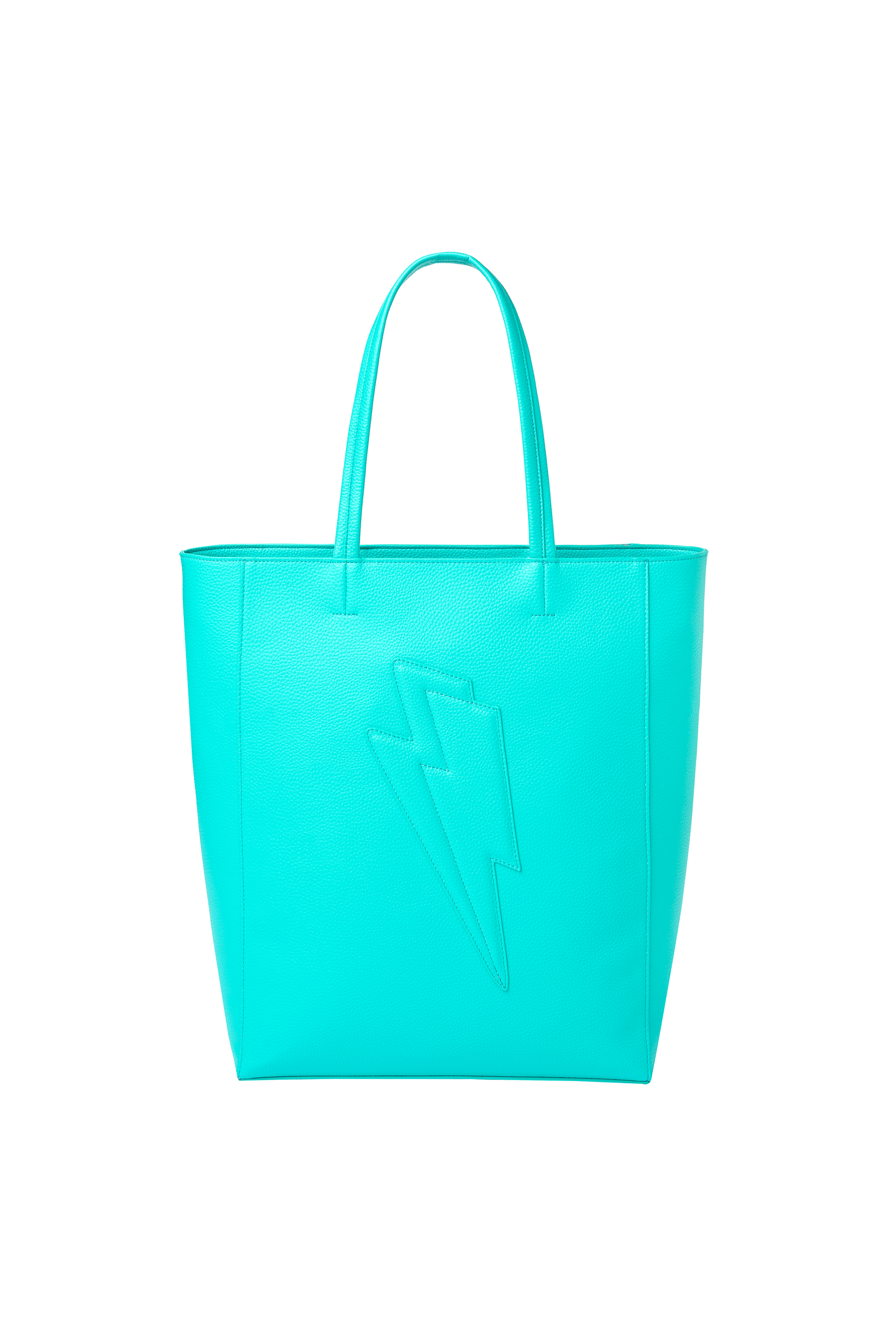 Turquoise Lightning Bolt Tote Bag
