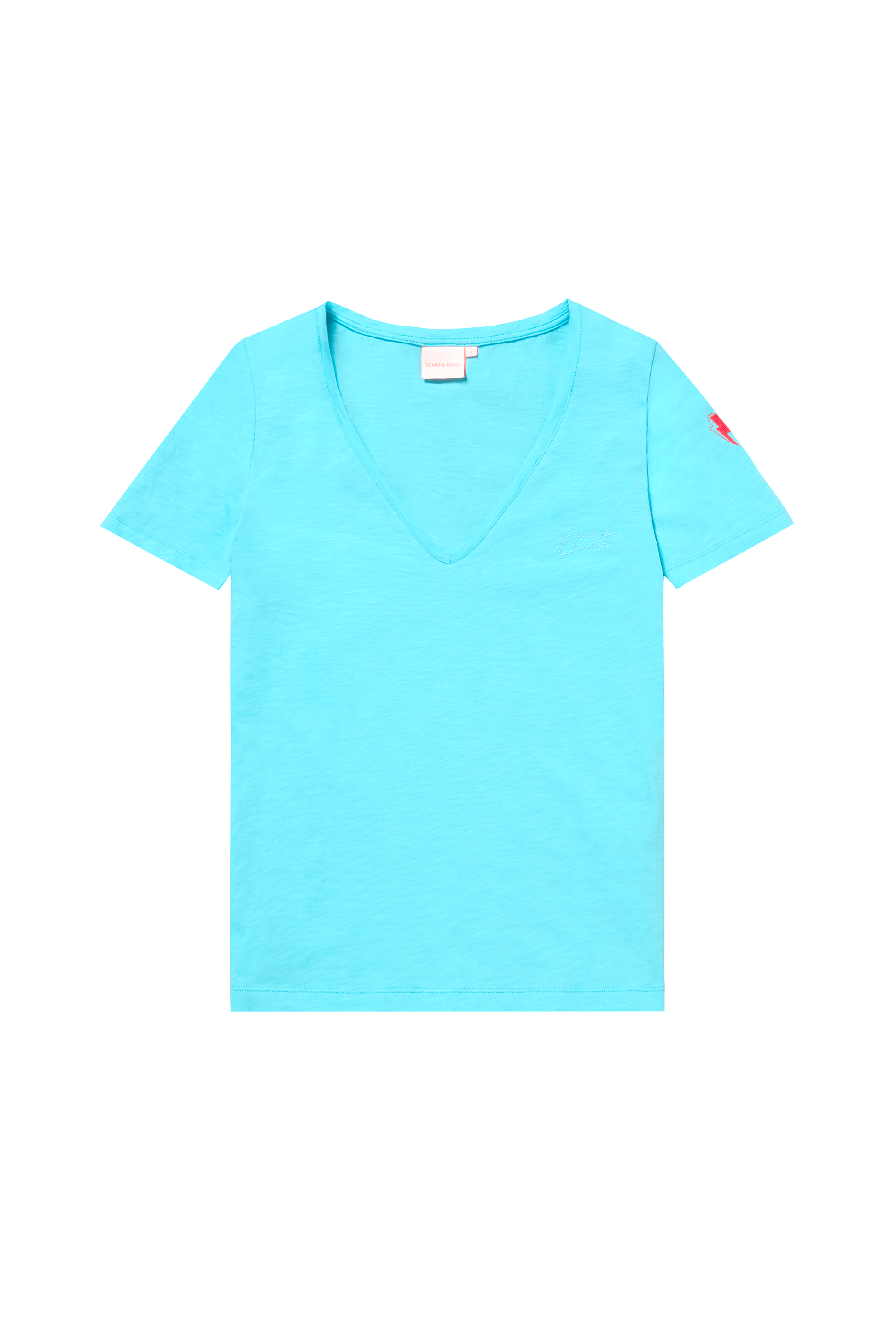 Turquoise V-Neck T-Shirt
