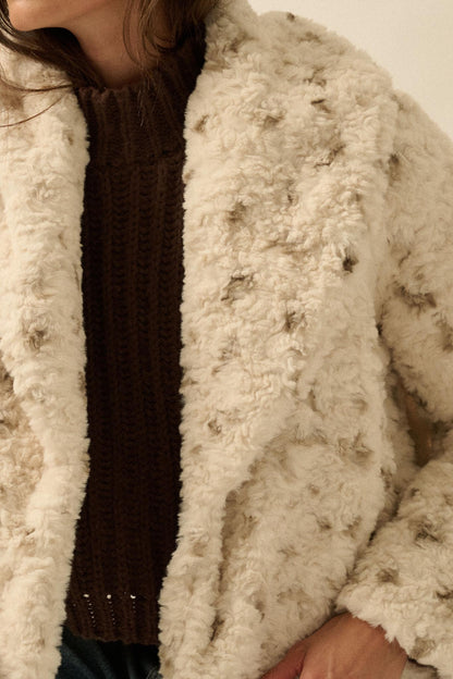 Beautiful Creature Spotted Faux Fur Jacket