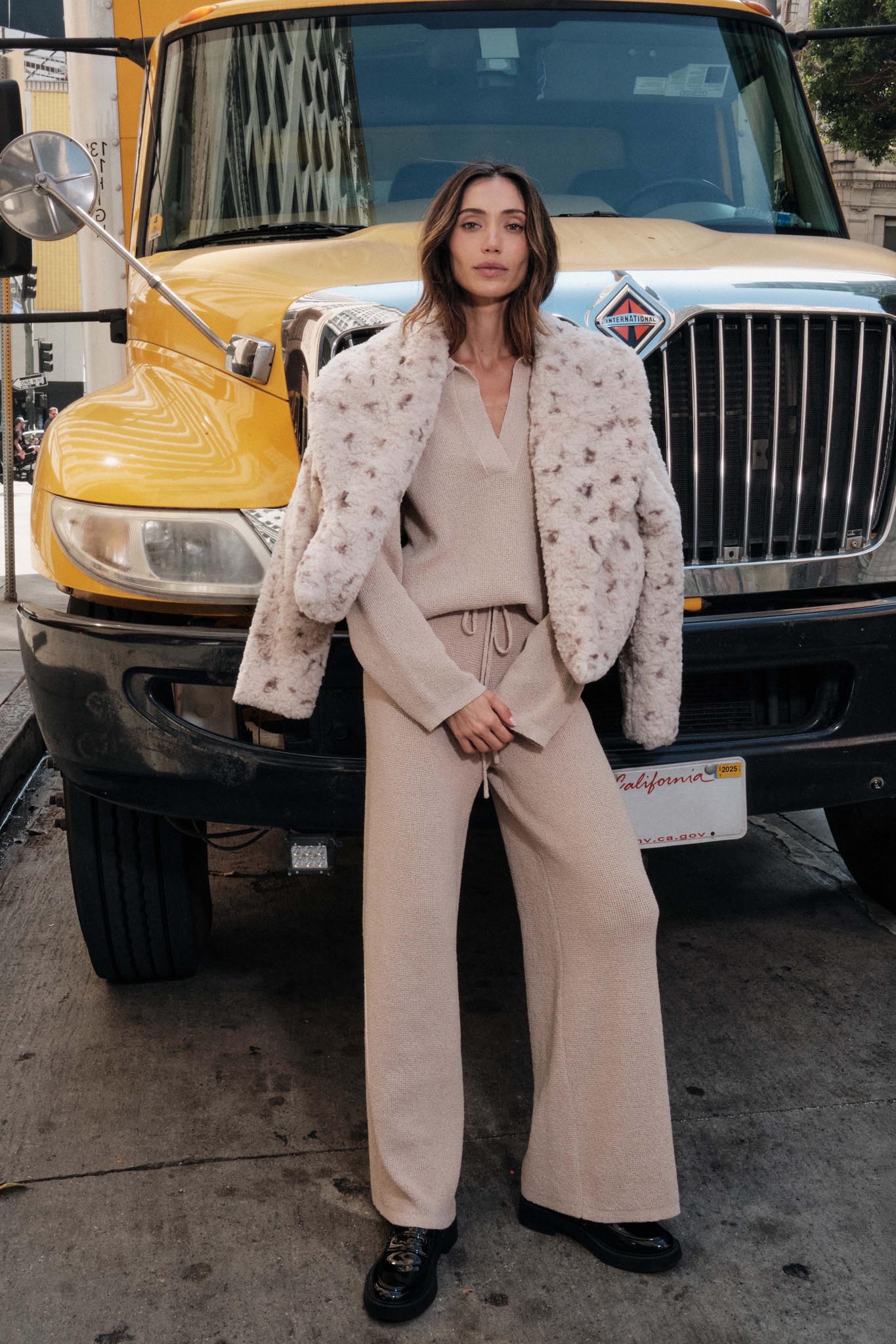 Beautiful Creature Spotted Faux Fur Jacket
