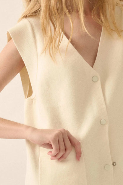 Real Talk Cap-Sleeve Pocket Cardigan