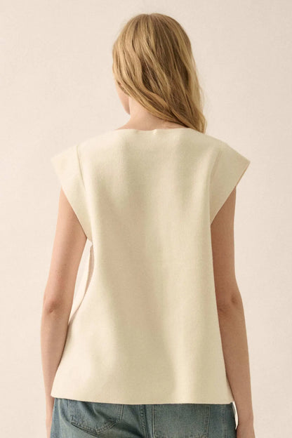 Real Talk Cap-Sleeve Pocket Cardigan