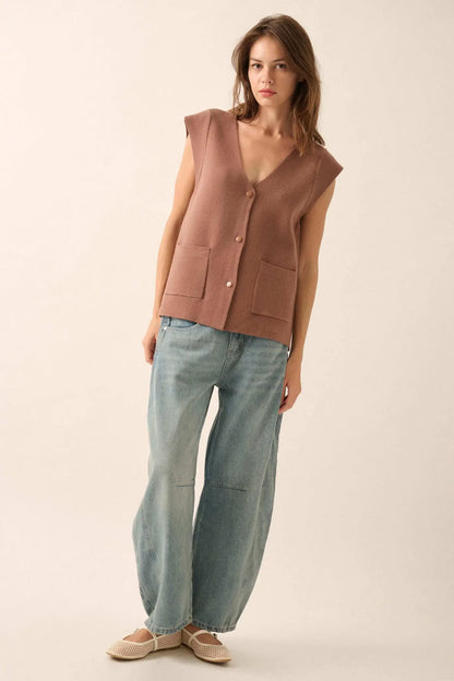 Real Talk Cap-Sleeve Pocket Cardigan