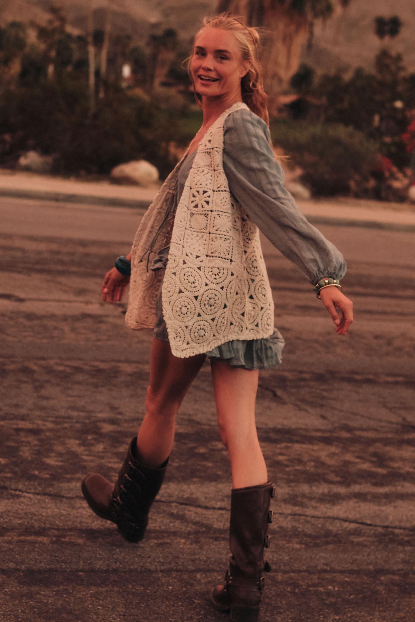 Find Your Bliss Crochet Open-Front Vest