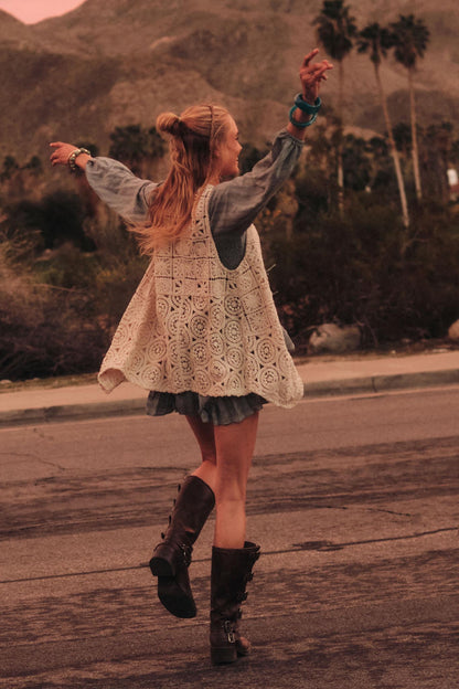 Find Your Bliss Crochet Open-Front Vest