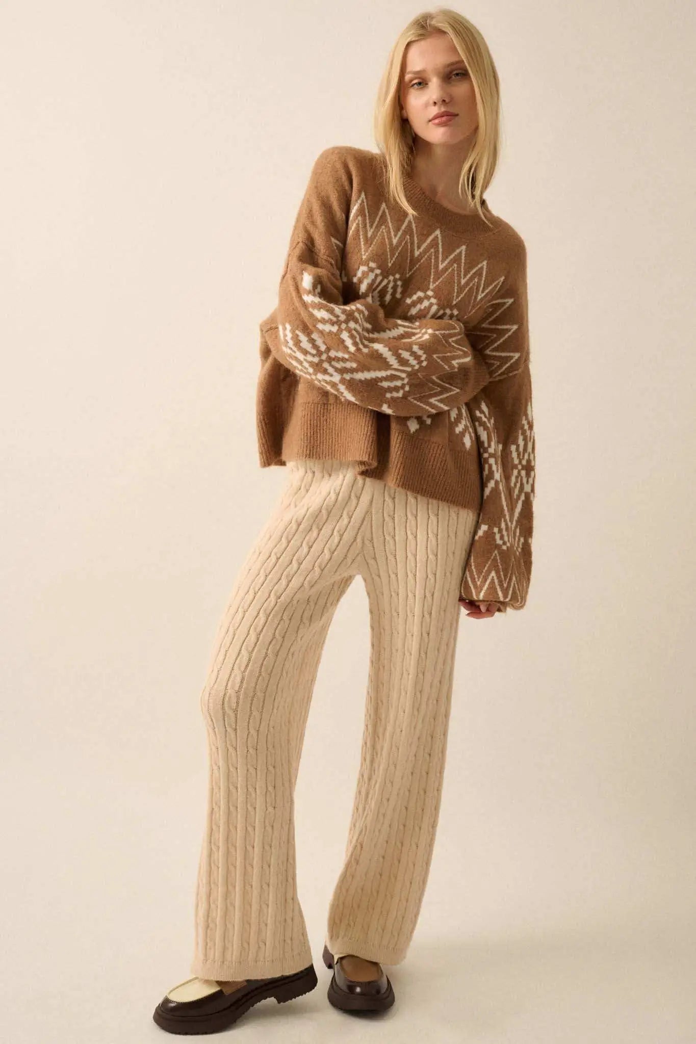 Better Together Cable Knit Sweater Pants