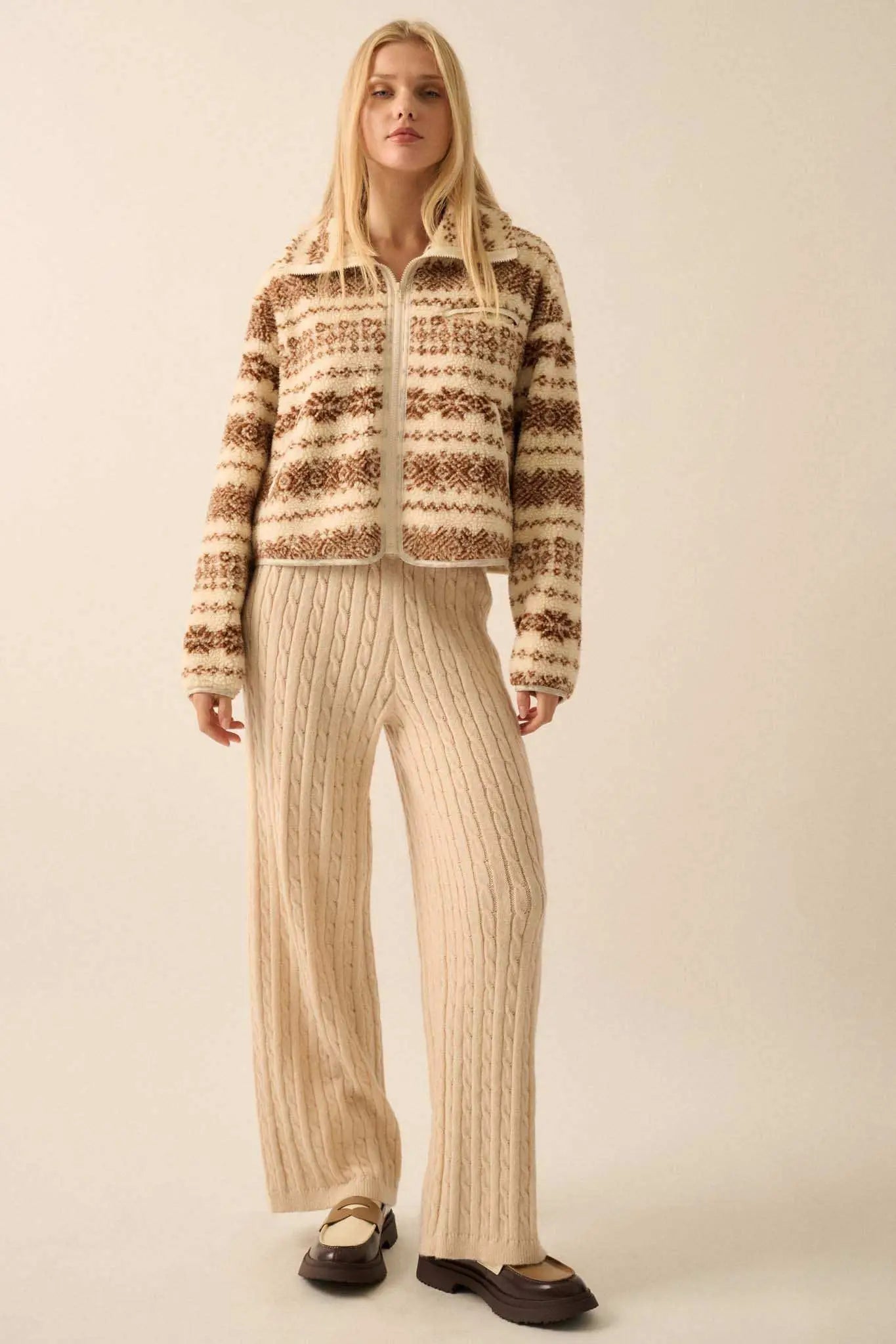 Better Together Cable Knit Sweater Pants