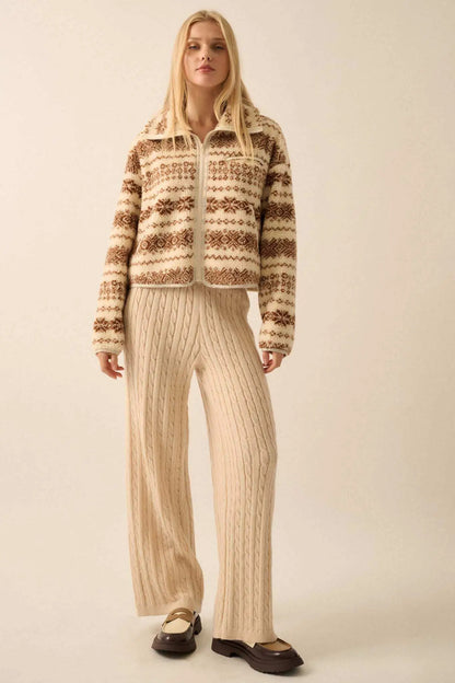 Better Together Cable Knit Sweater Pants