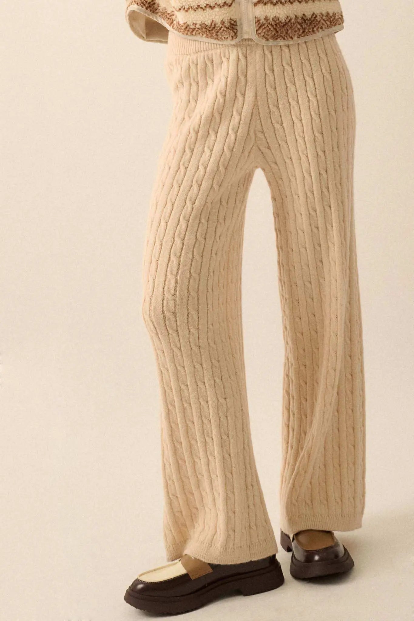 Better Together Cable Knit Sweater Pants