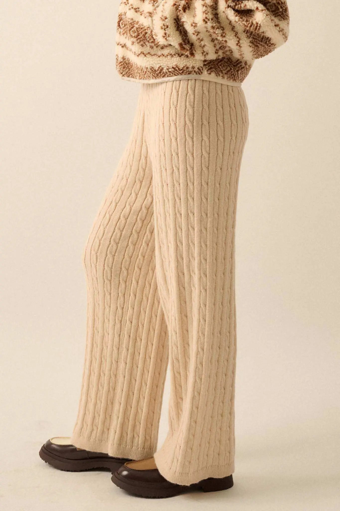 Better Together Cable Knit Sweater Pants