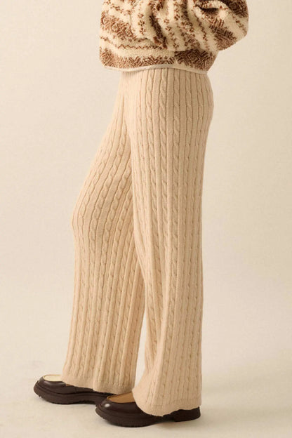 Better Together Cable Knit Sweater Pants