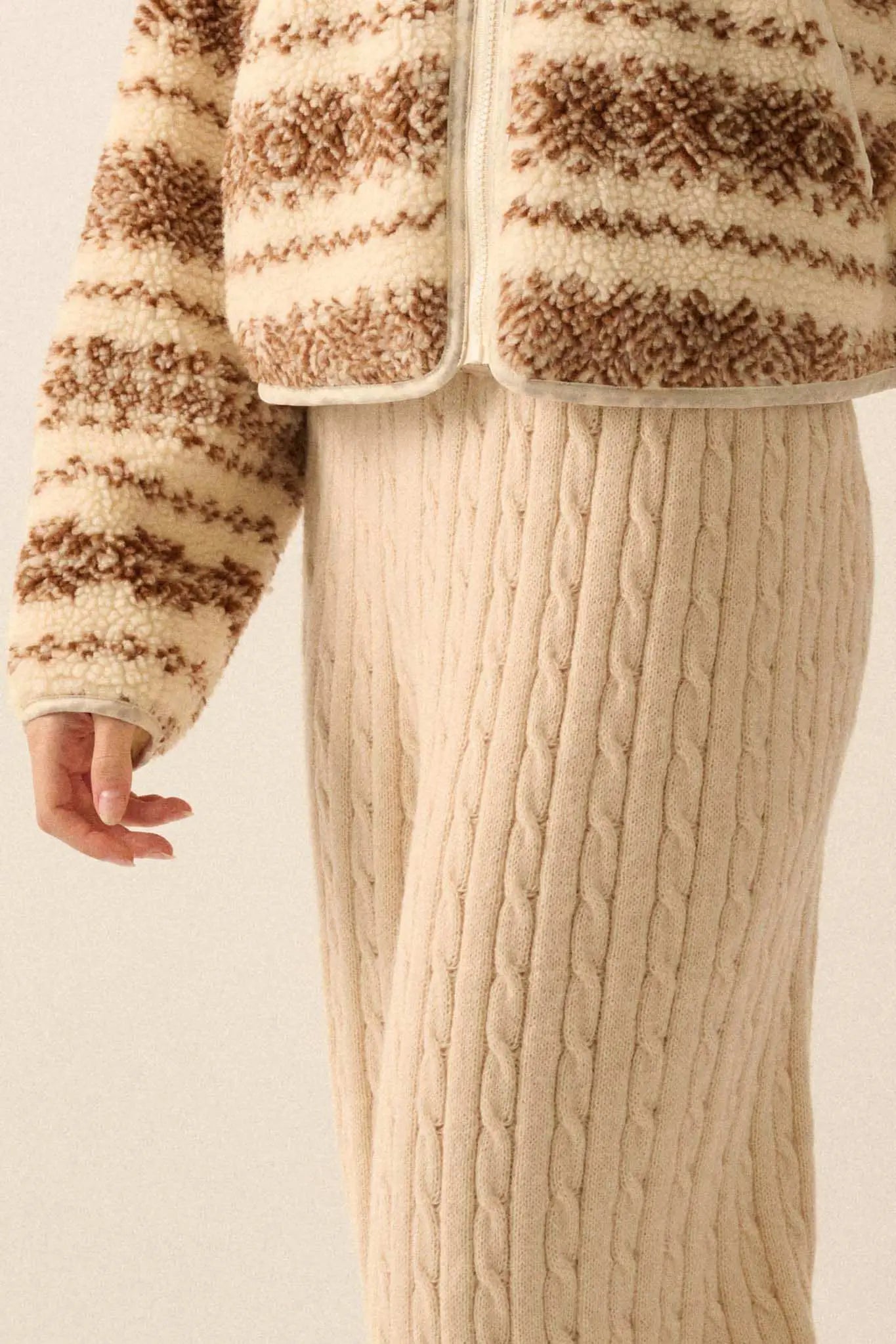 Better Together Cable Knit Sweater Pants