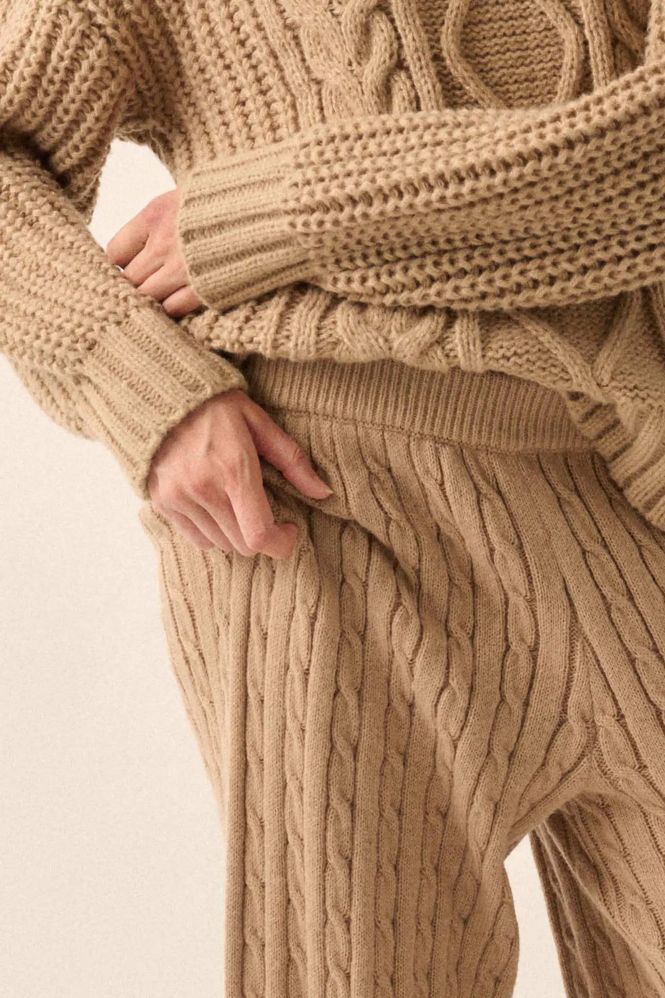 Better Together Cable Knit Sweater Pants