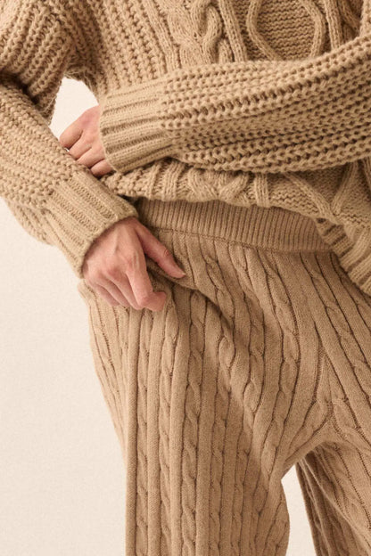 Better Together Cable Knit Sweater Pants