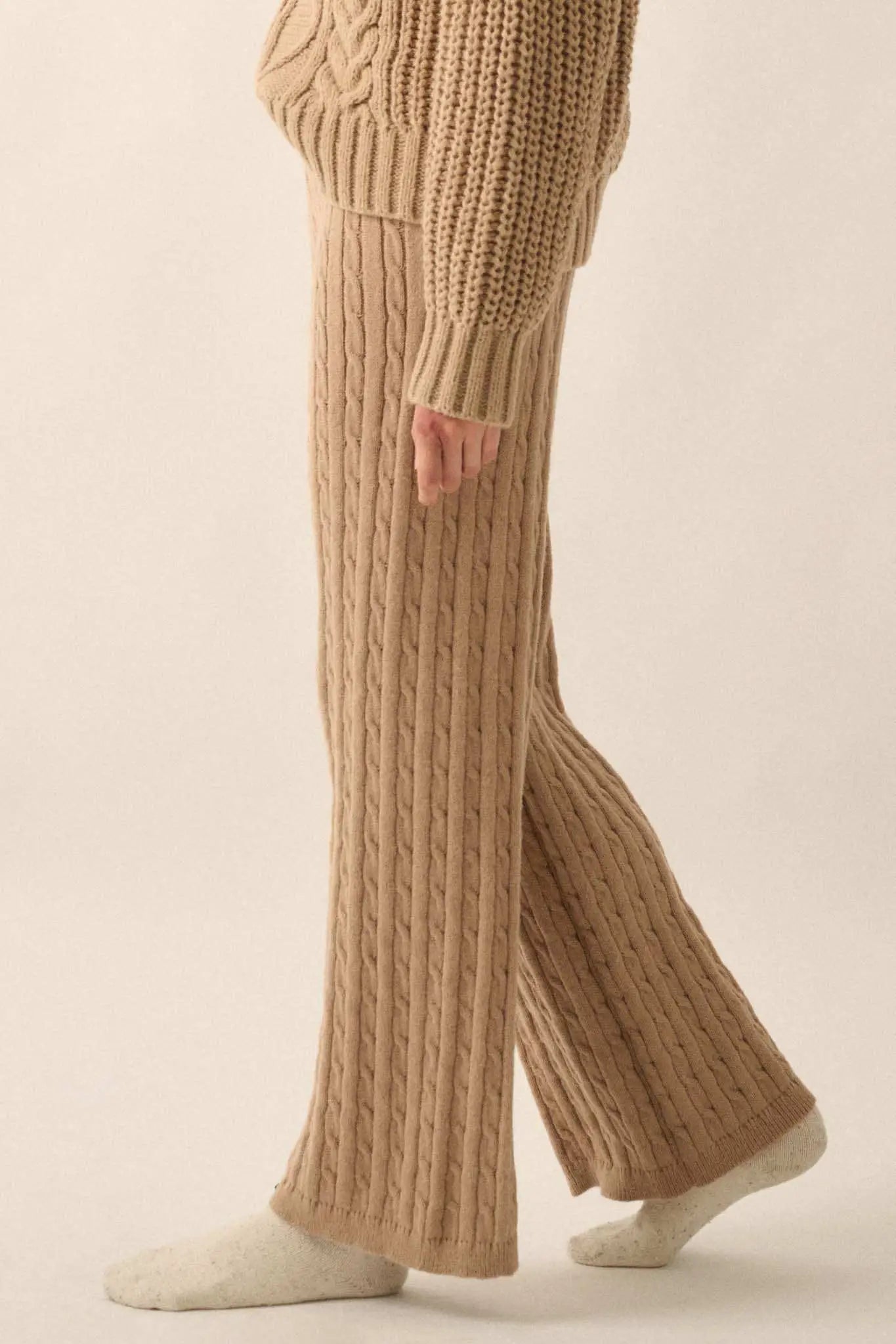 Better Together Cable Knit Sweater Pants