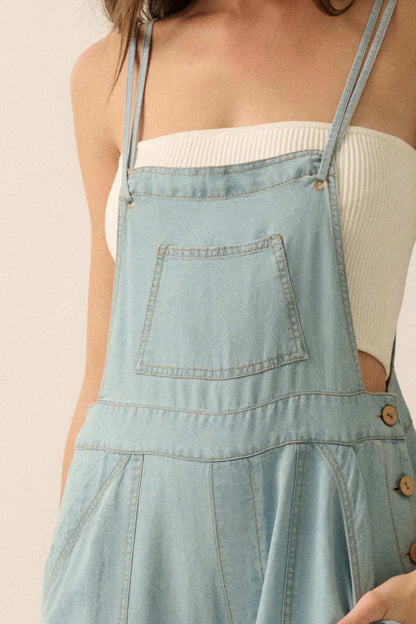 Big River Denim Wide-Leg Overall Jumpsuit