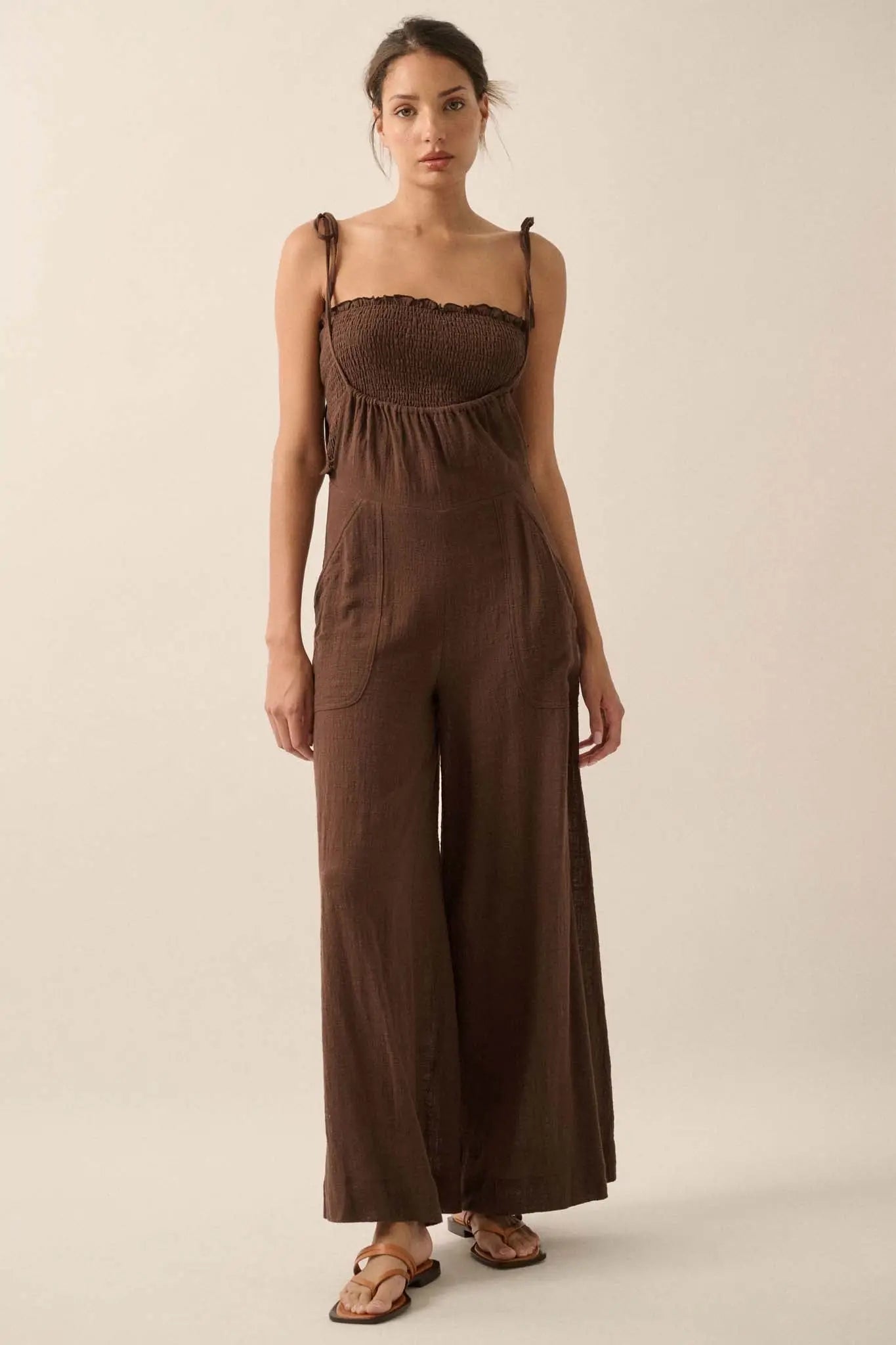 Cool Off Cotton Overall Jumpsuit and Tube Top Set