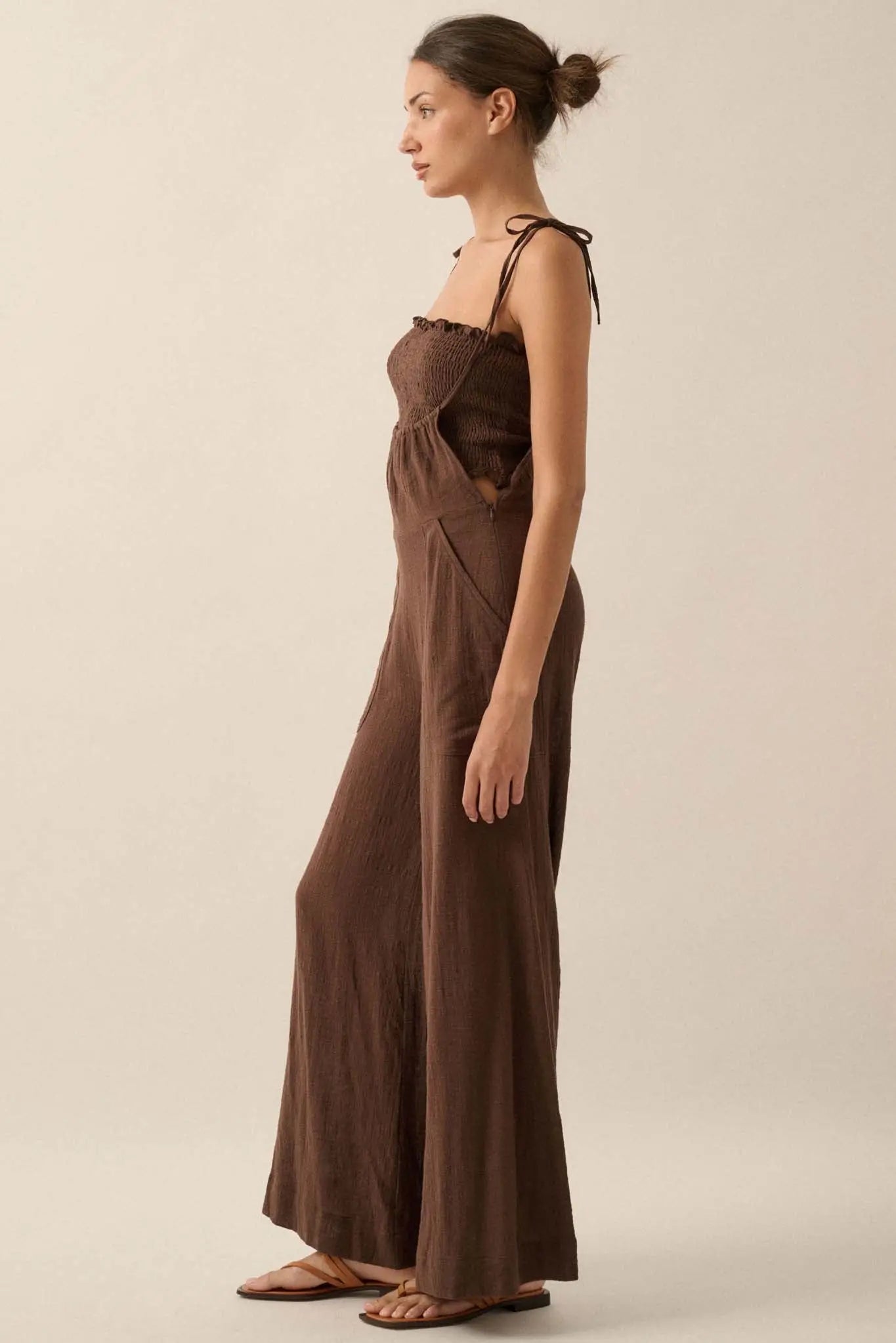 Cool Off Cotton Overall Jumpsuit and Tube Top Set