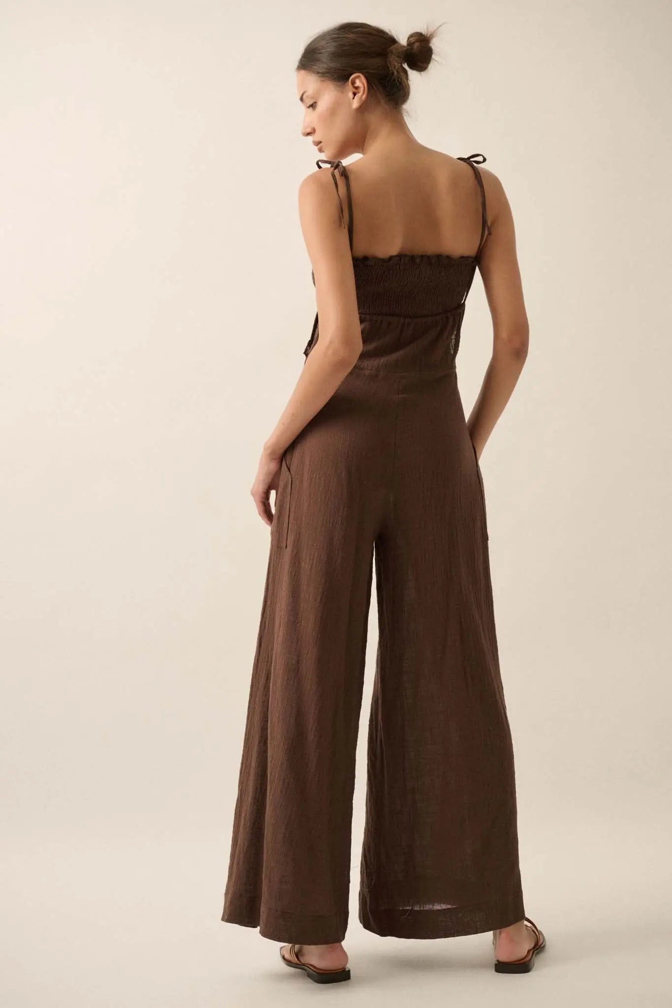 Cool Off Cotton Overall Jumpsuit and Tube Top Set
