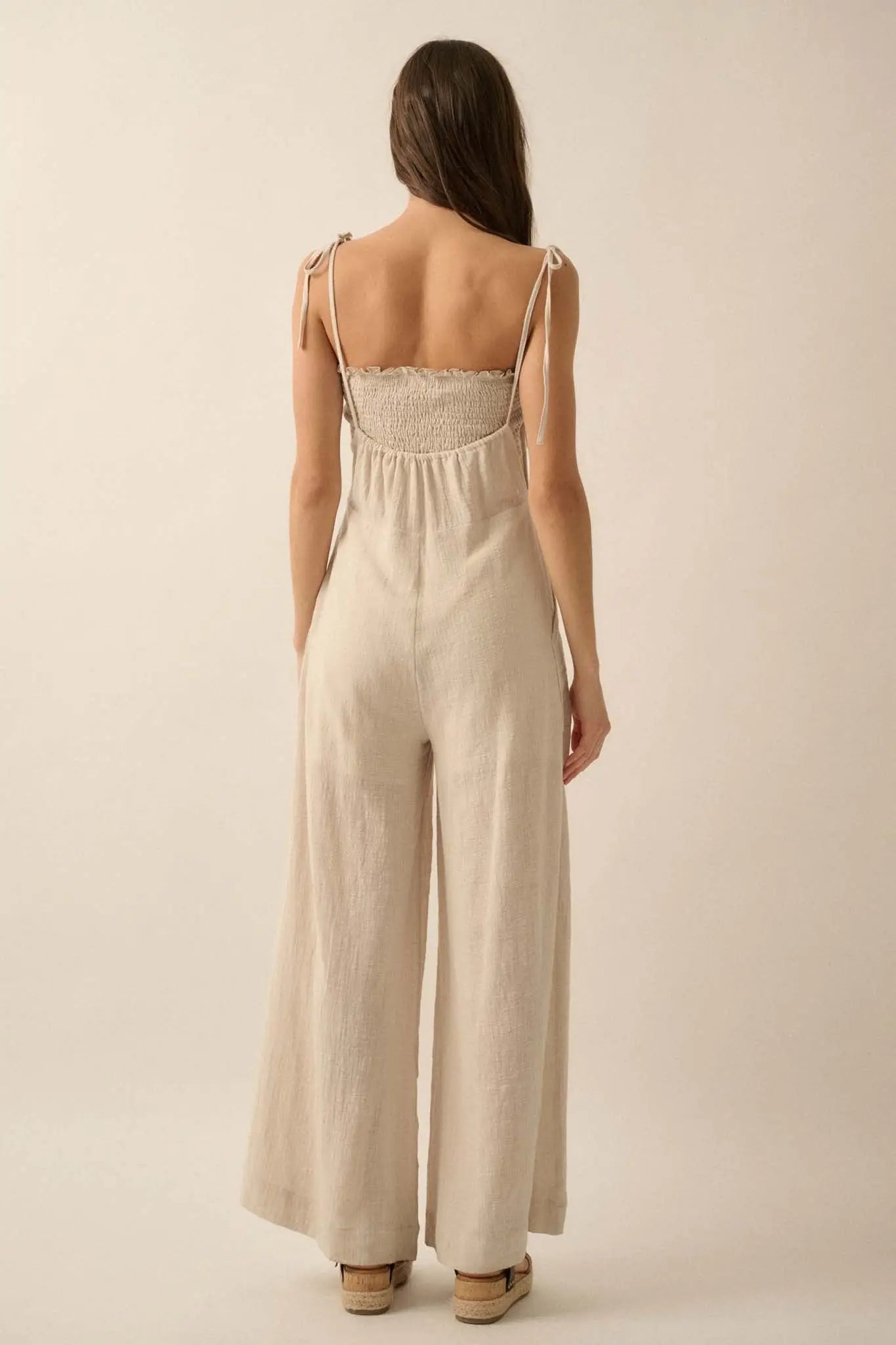 Cool Off Cotton Overall Jumpsuit and Tube Top Set