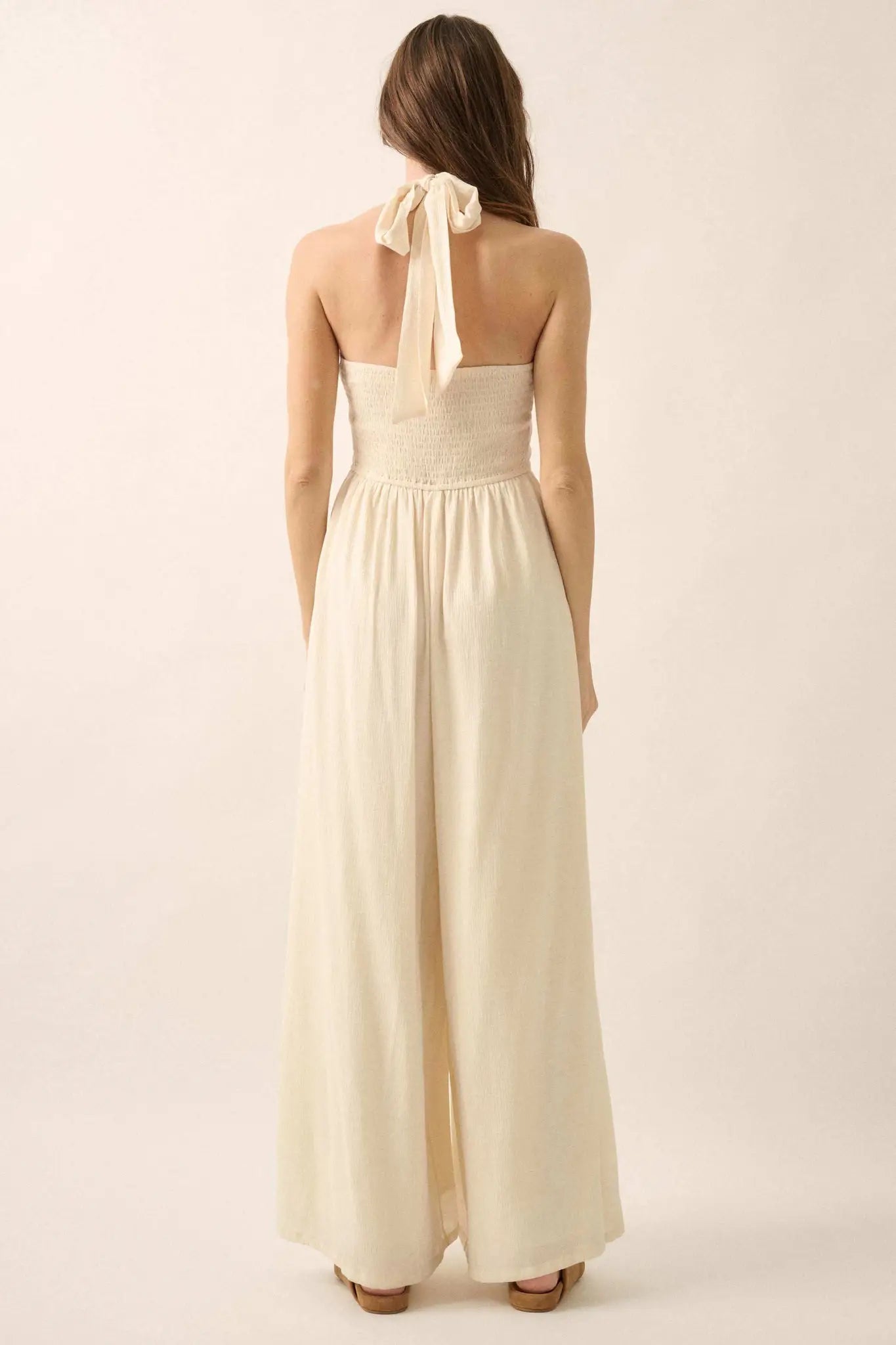 Quiet Confidence High-Waist Halter Jumpsuit