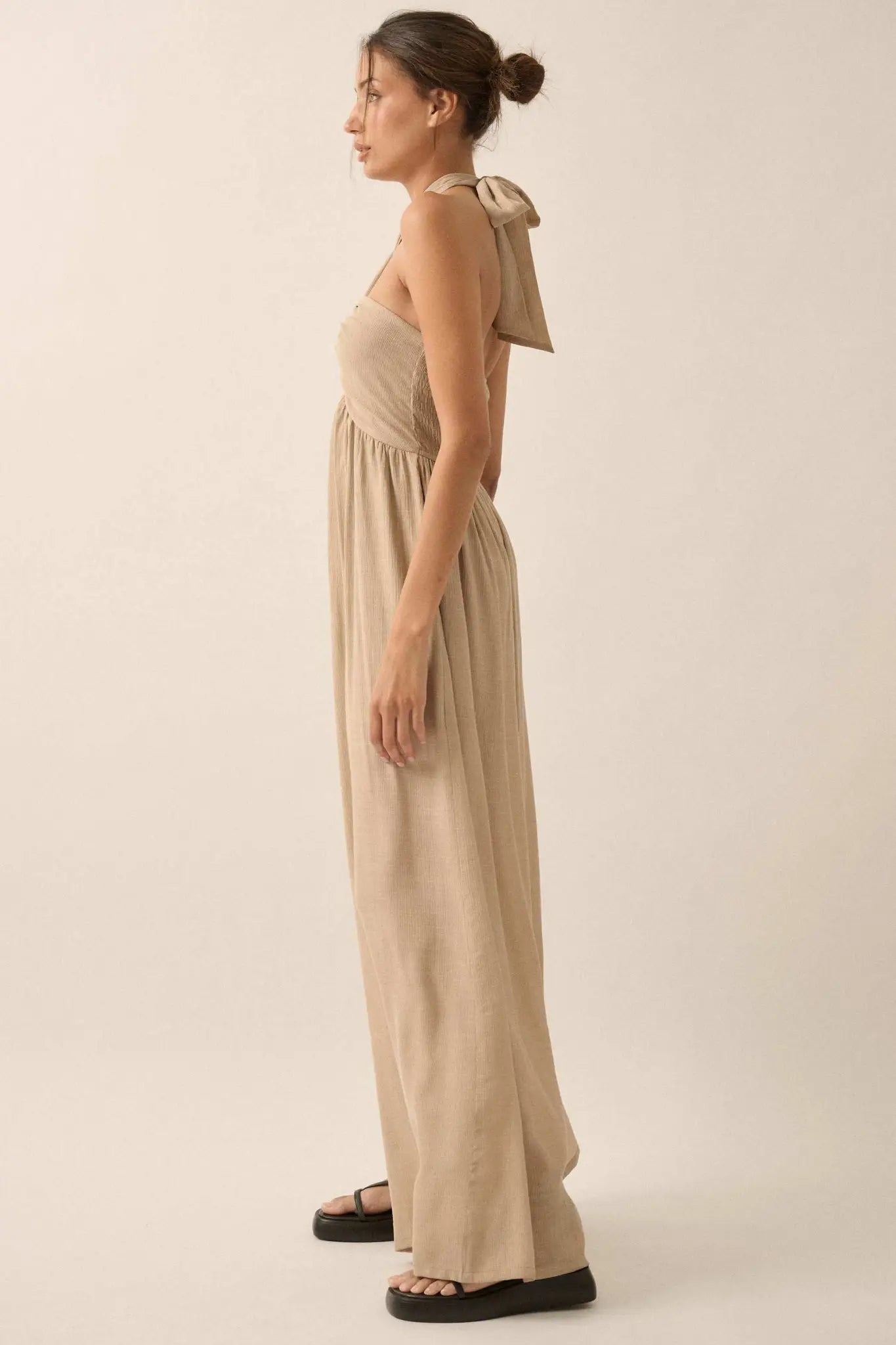 Quiet Confidence High-Waist Halter Jumpsuit