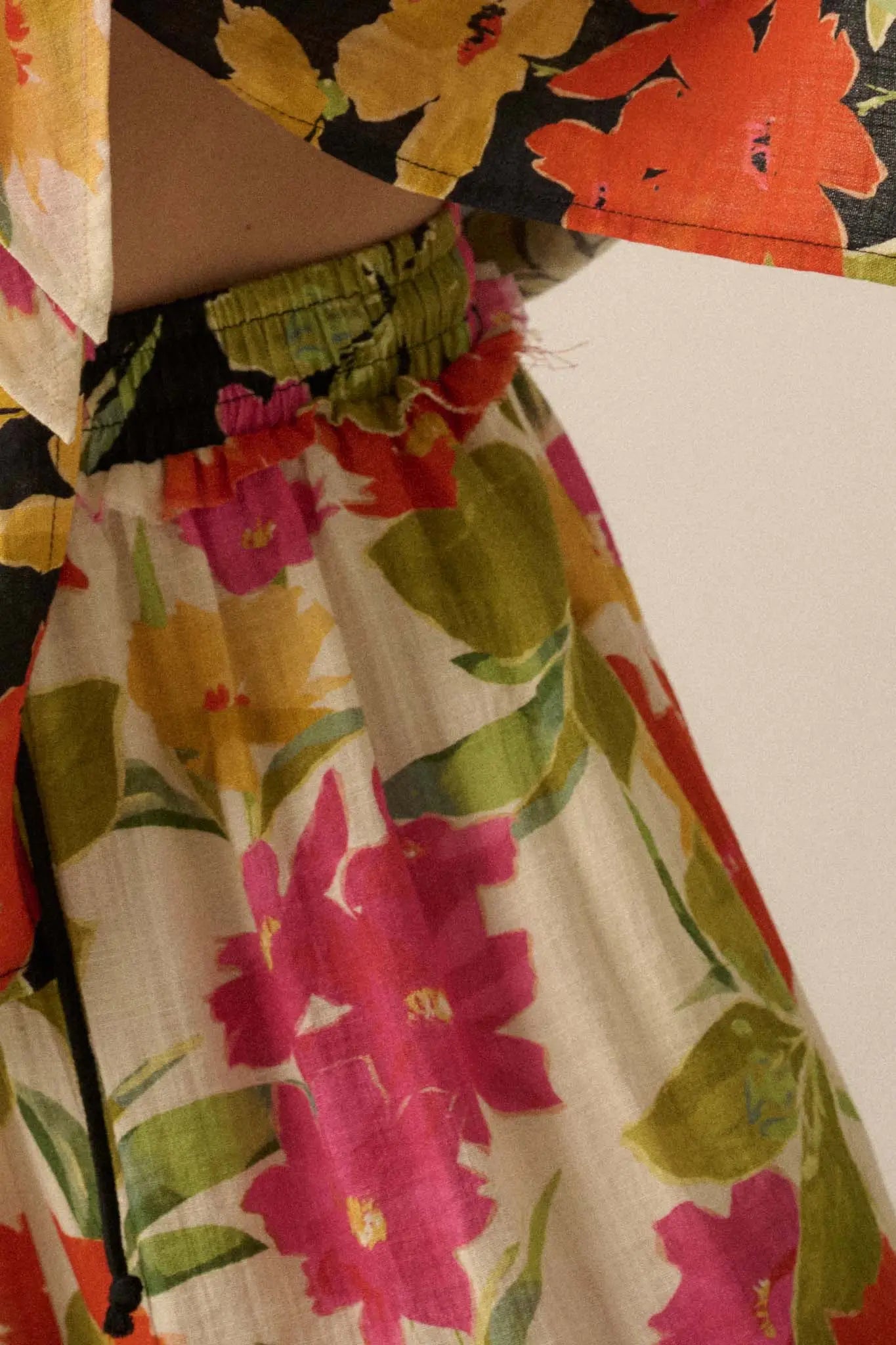 Mahalo Mood Tropical Floral Wide-Leg Pants