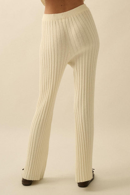 Promise the Label Textured Rib-Knit Sweater Pants