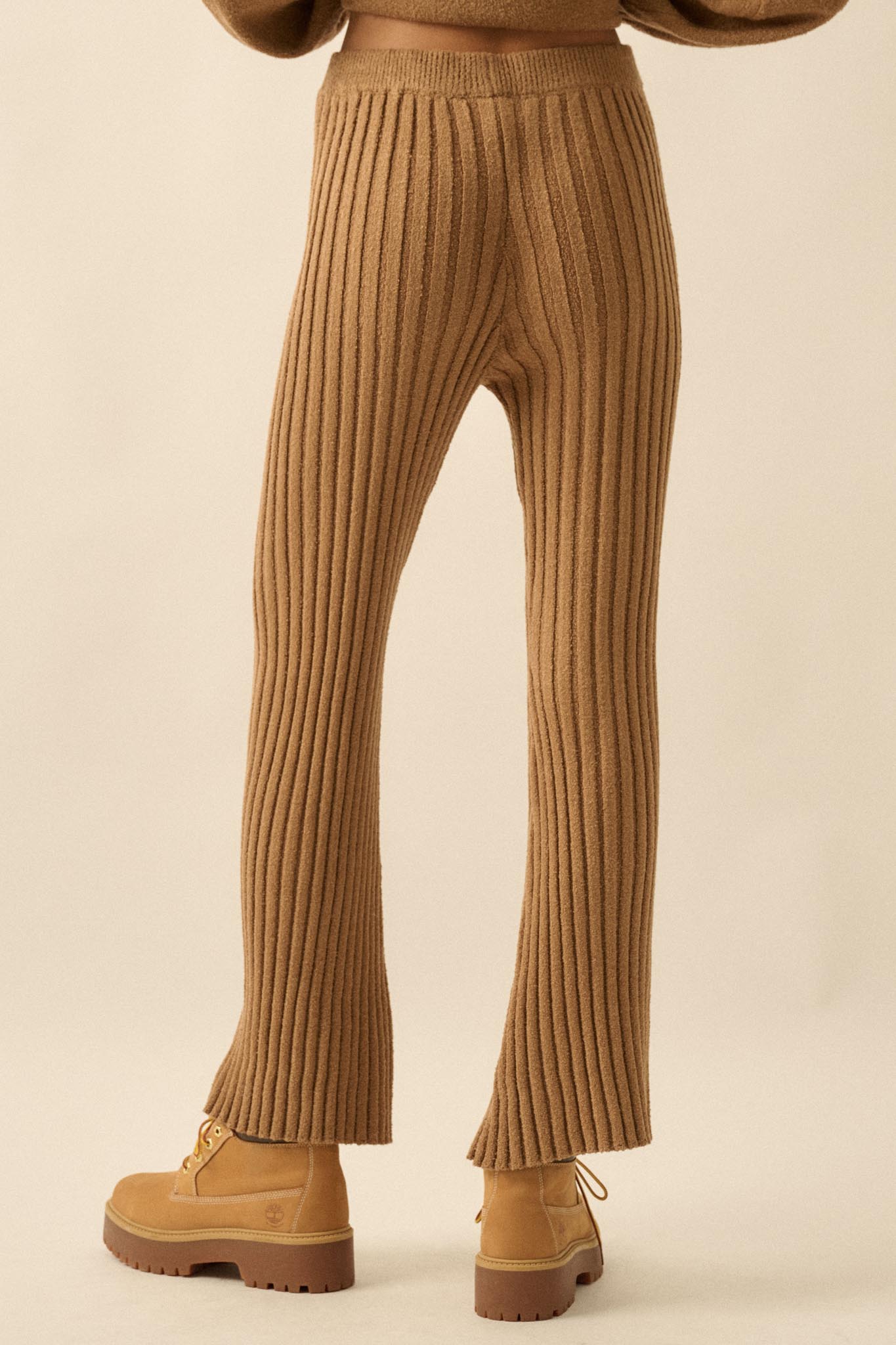 Promise the Label Textured Rib-Knit Sweater Pants