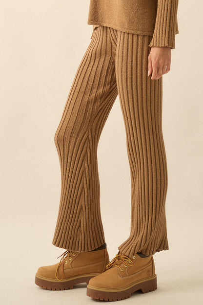 Promise the Label Textured Rib-Knit Sweater Pants