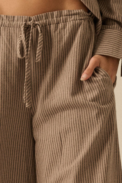 Set It Straight Double Pinstripe Wide-Leg Pants