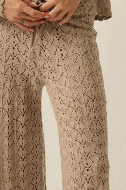 Everything You Need Pointelle-Knit Sweater Pants