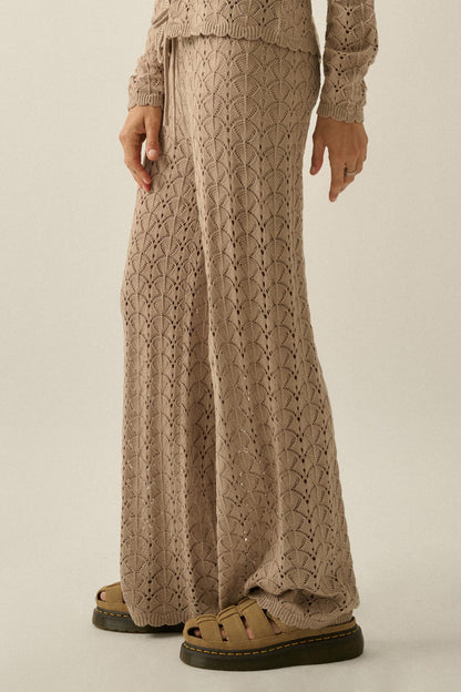 Everything You Need Pointelle-Knit Sweater Pants