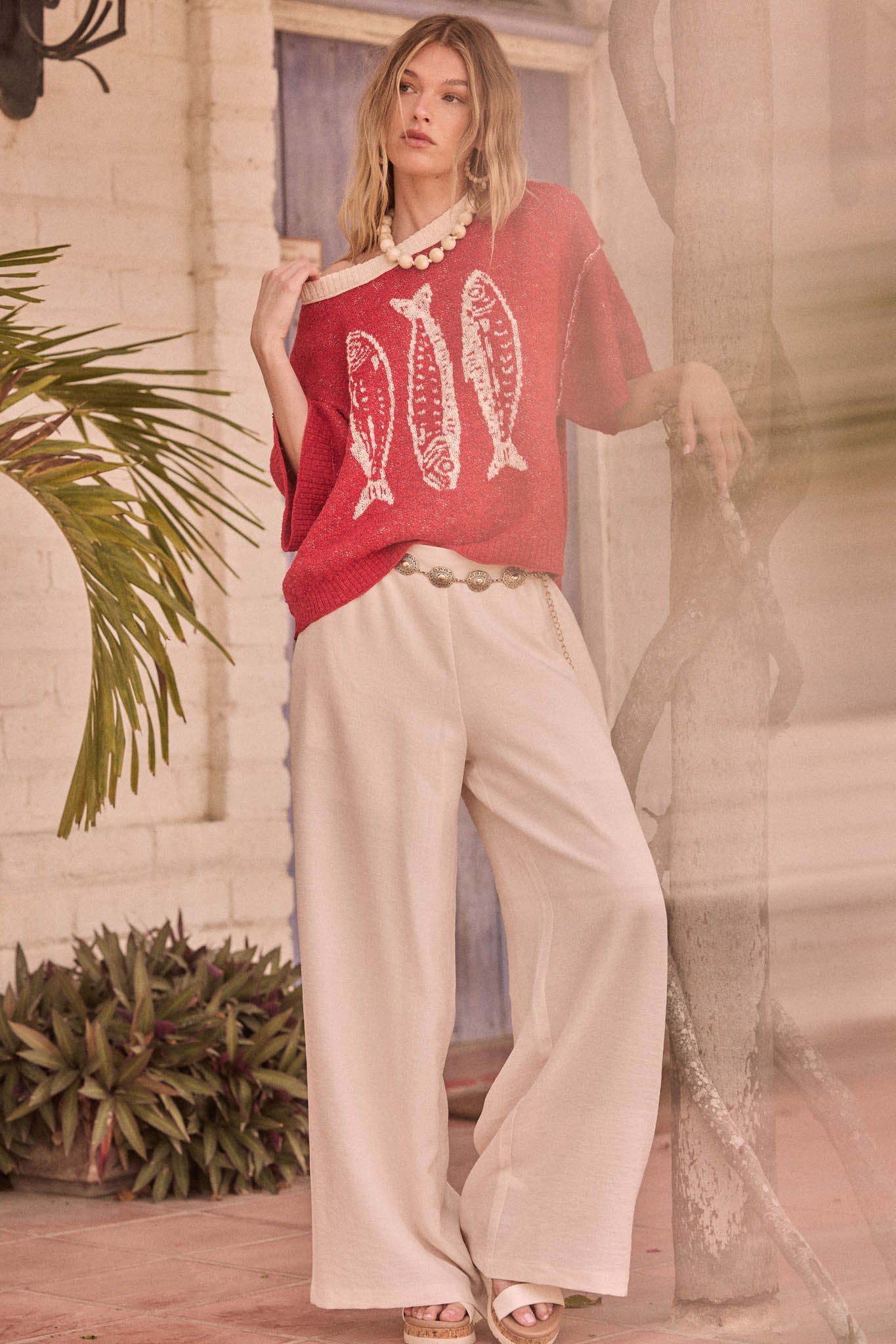 Sidewalk Talk Wide-Leg Drawstring Pocket Pants