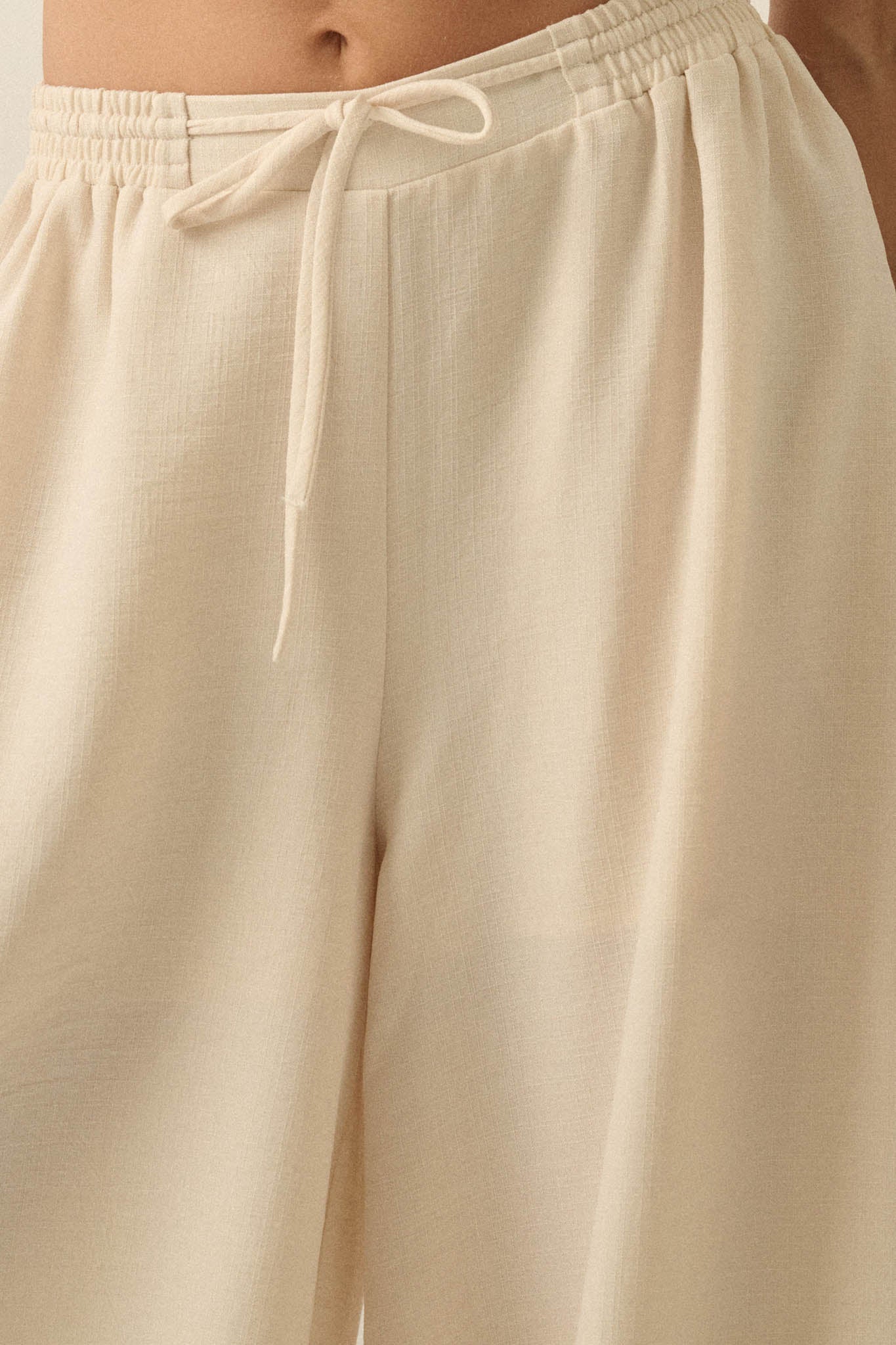 Sidewalk Talk Wide-Leg Drawstring Pocket Pants