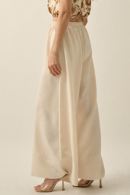 Sidewalk Talk Wide-Leg Drawstring Pocket Pants