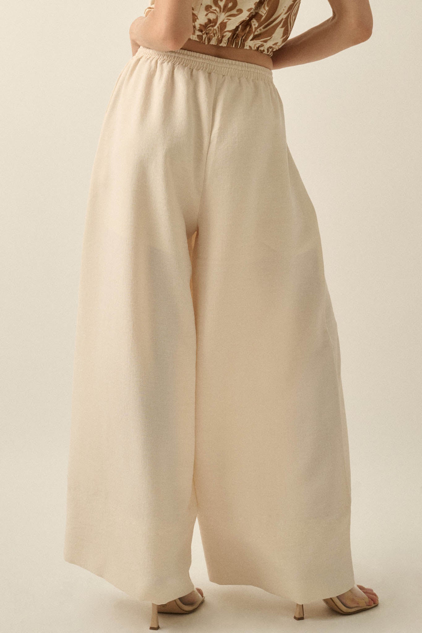 Sidewalk Talk Wide-Leg Drawstring Pocket Pants