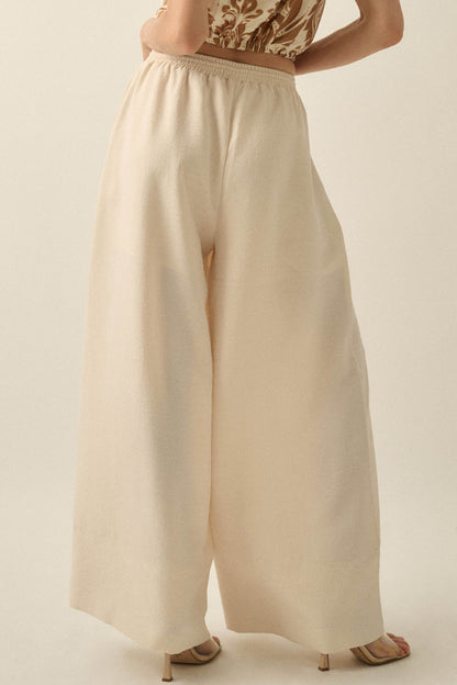 Sidewalk Talk Wide-Leg Drawstring Pocket Pants