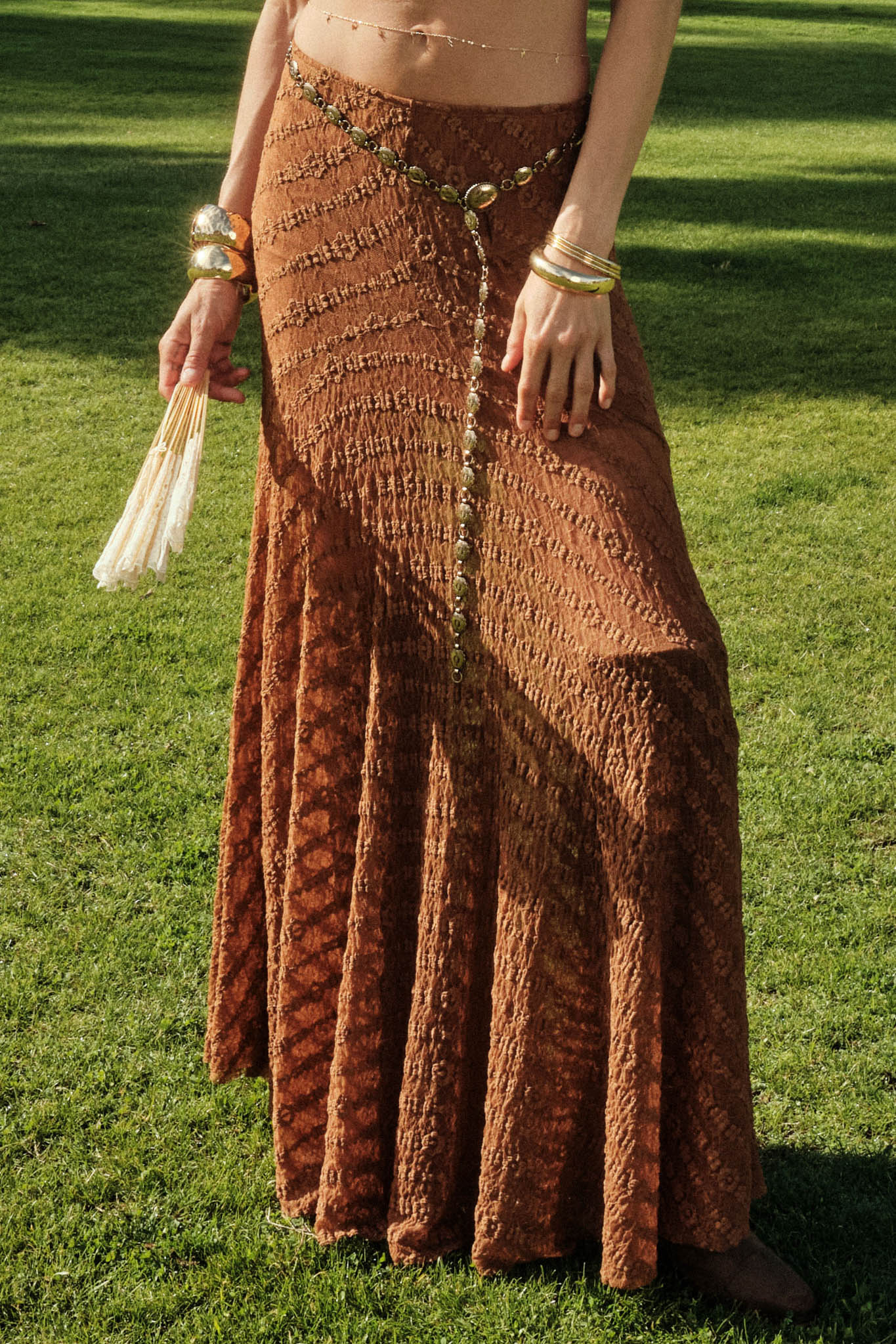 Blossoming Lace Floral Lace Drop-Waist Maxi Skirt