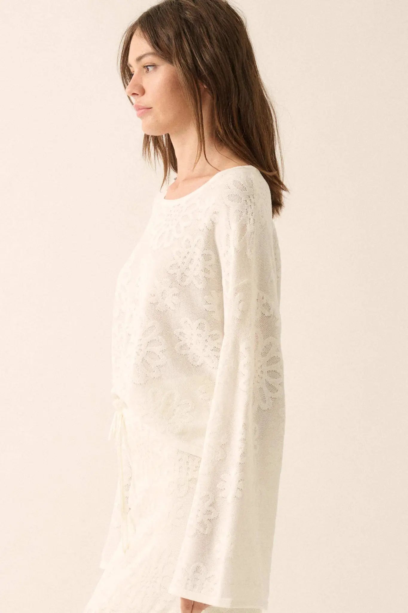 Flower Hour Floral Jacquard Knit Sweater