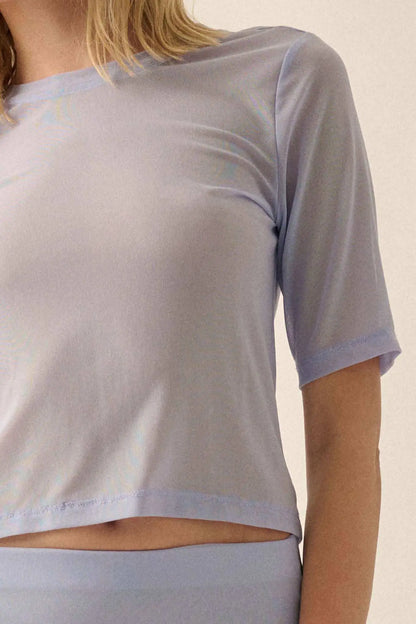 All Meshed Up Sheer Mesh Tee