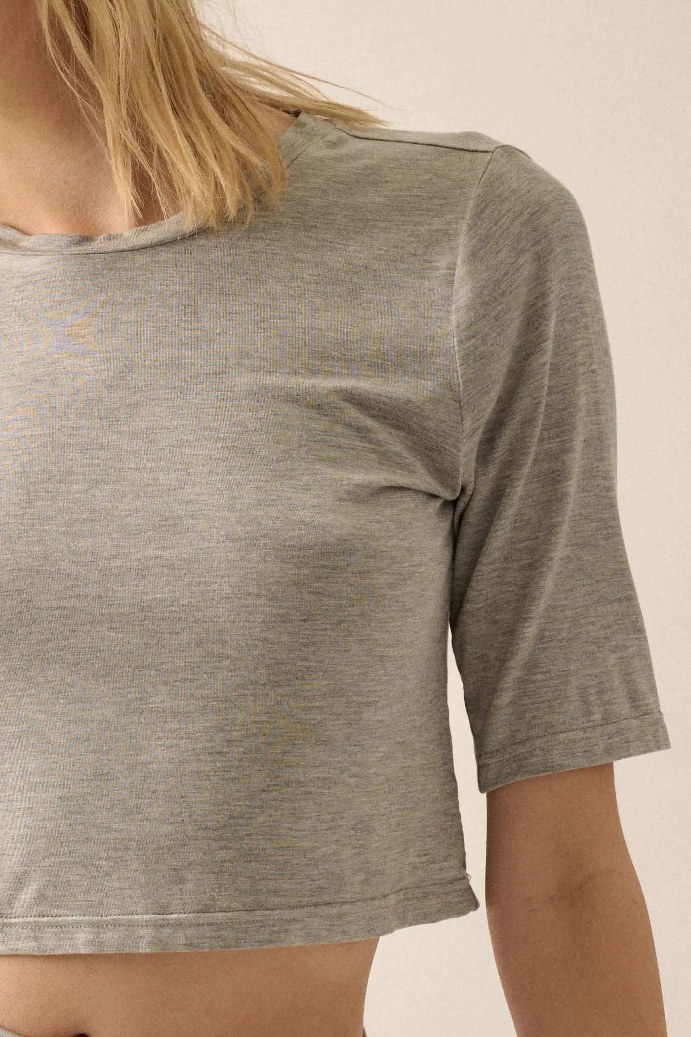 Essential Trends Modal Jersey Cropped Tee