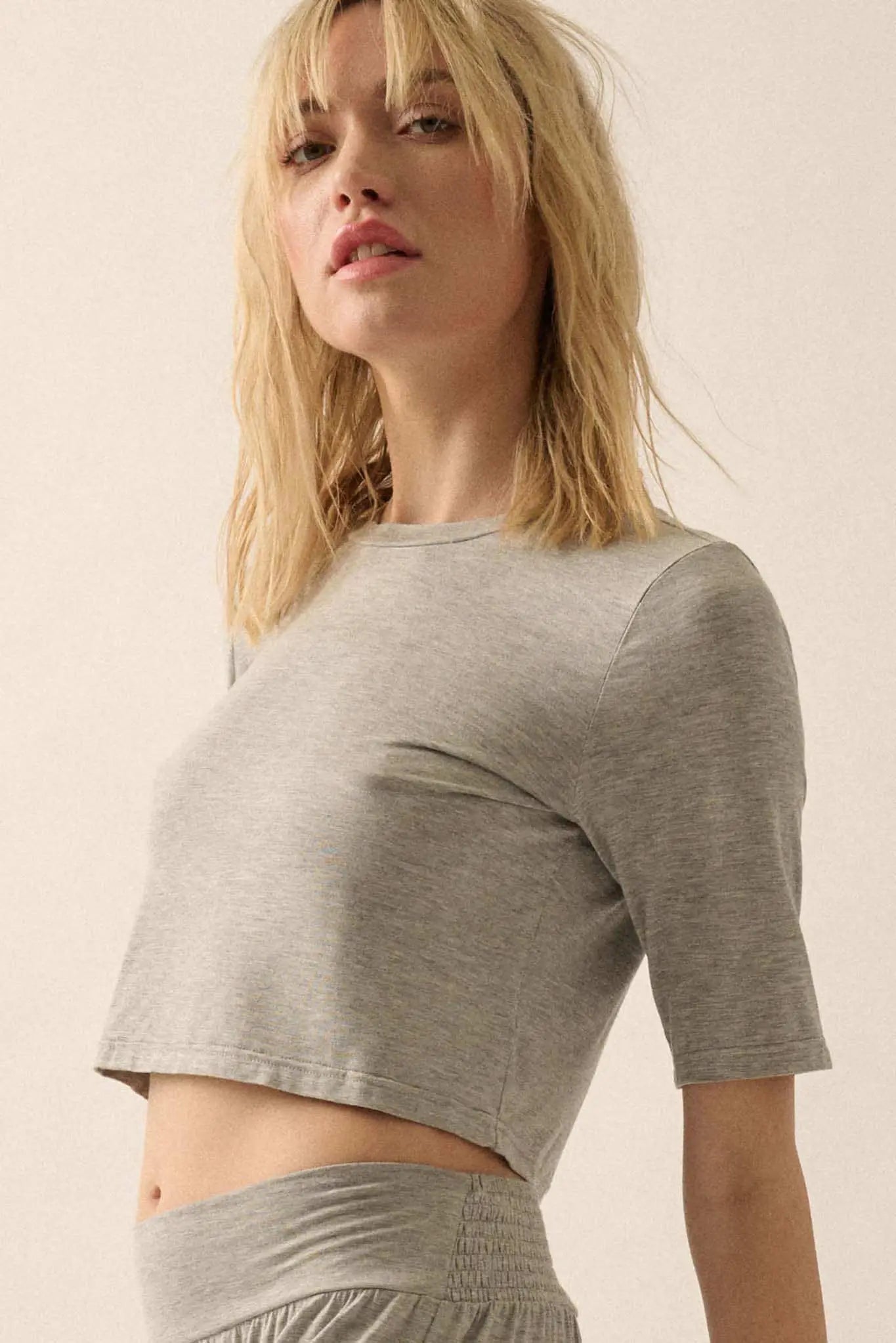 Essential Trends Modal Jersey Cropped Tee