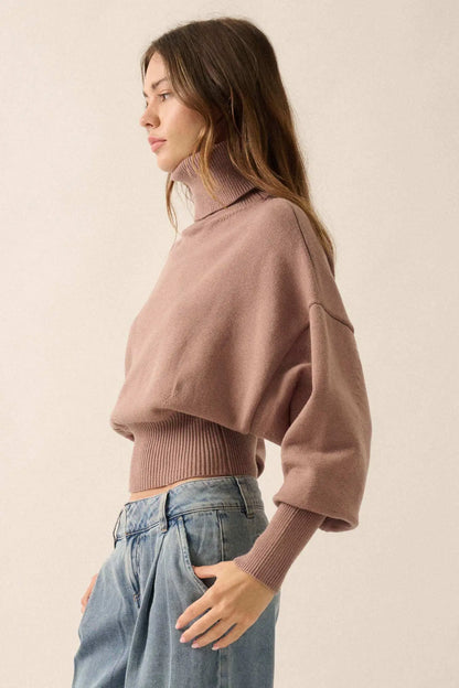 Now or Never Banded Turtleneck Sweater