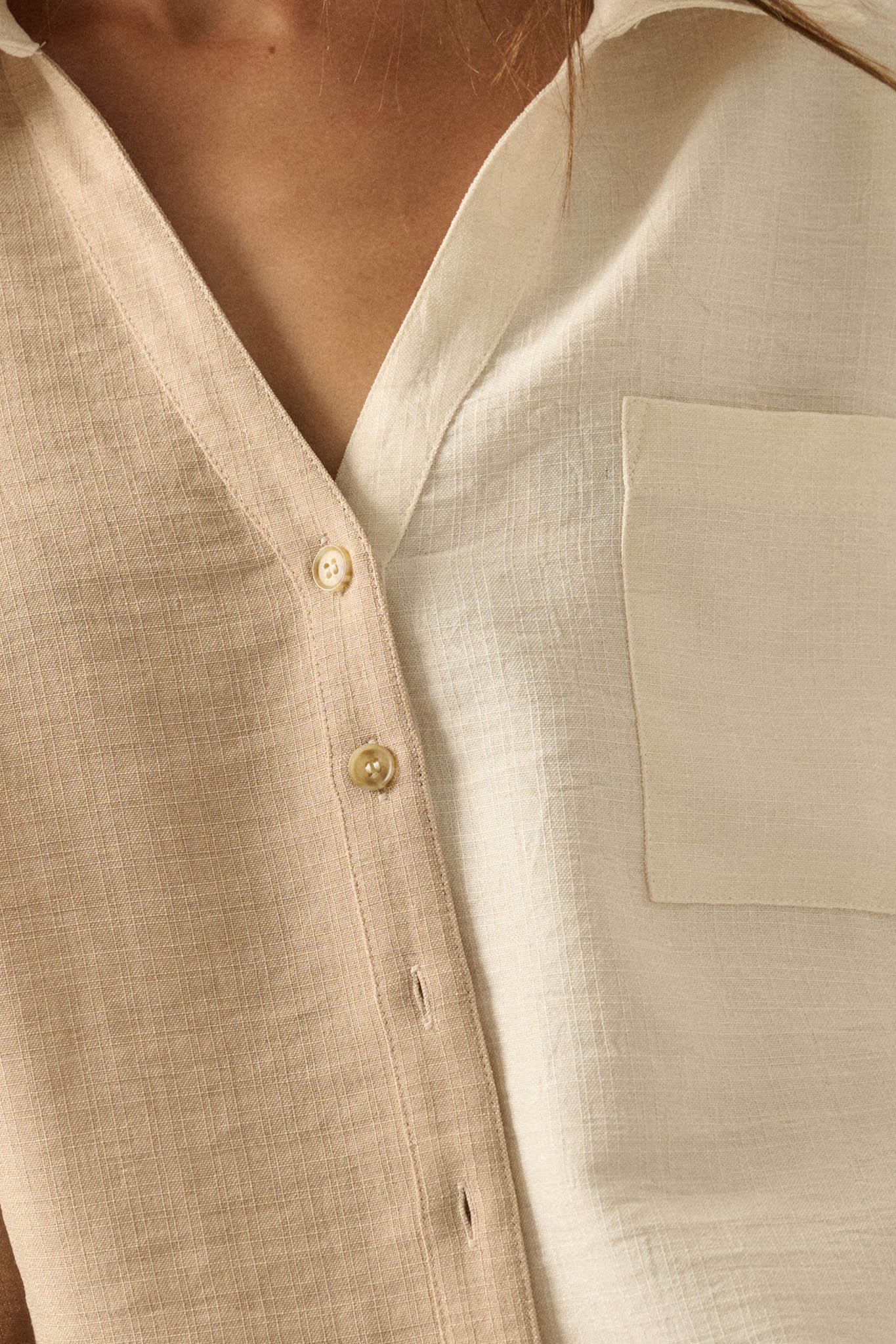 Double Talk Colorblock Short-Sleeve Pocket Shirt