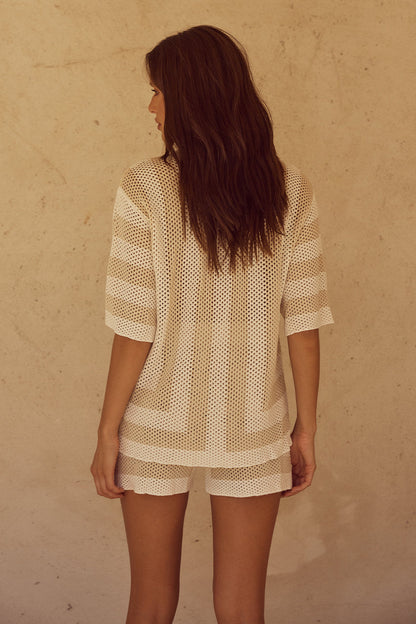 Ziggy Short - White/Sand
