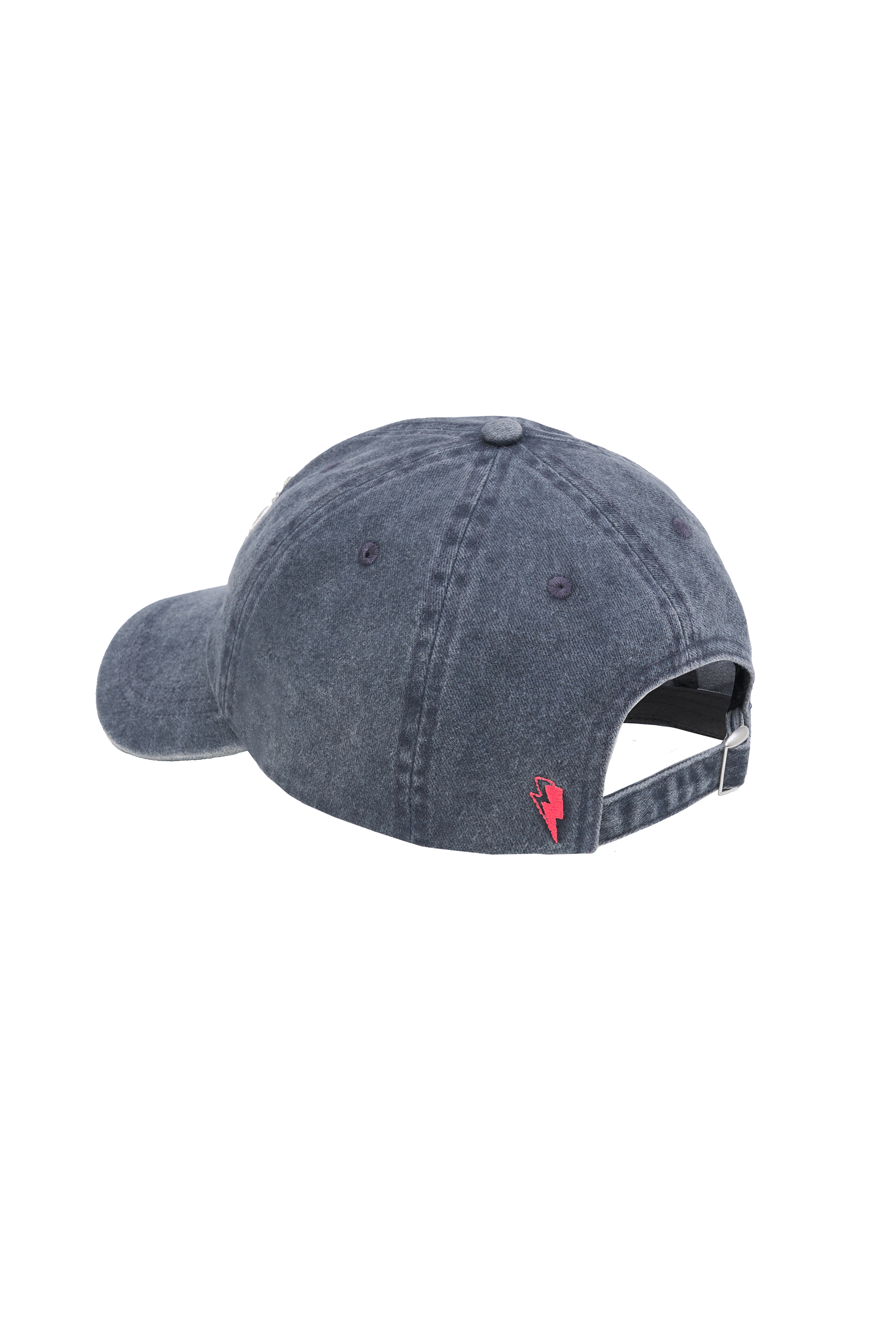 Washed Blue Graphic Logo Cap