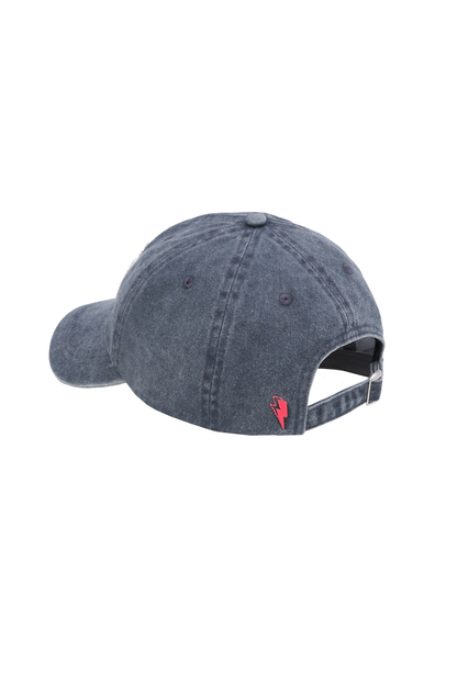 Washed Blue Graphic Logo Cap