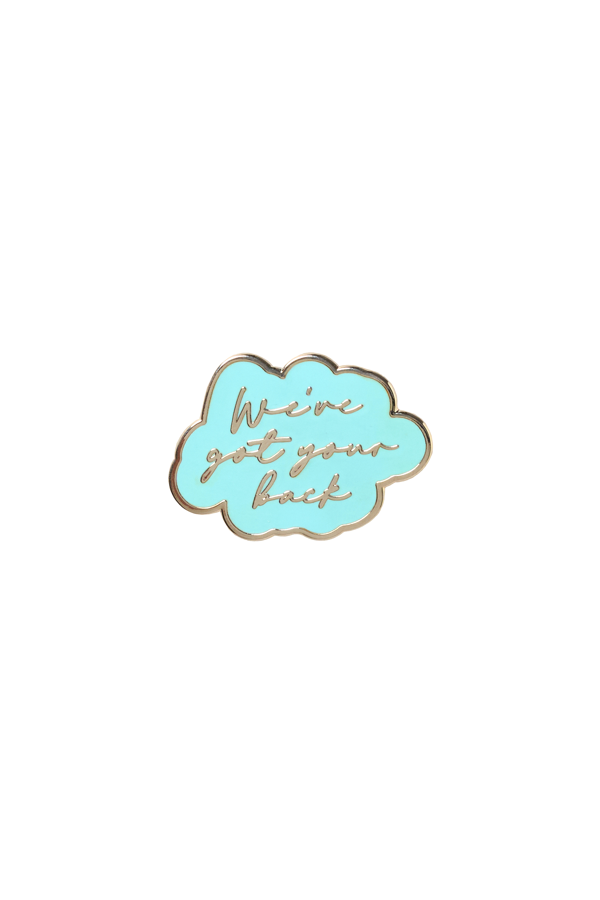 Blue We've Got Your Back Pin Badge